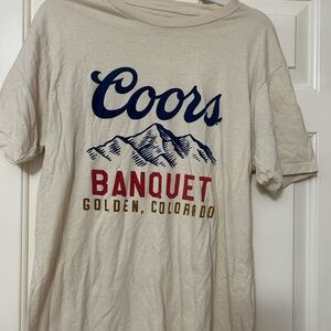American Needle Coors Graphic Tee - Cream, Blue, Red